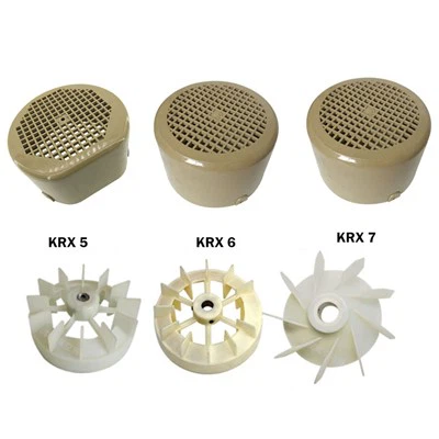 Ventilators un ventilatora vāks eļļas sūknim KRX5 KRX6 KRX7